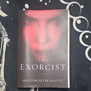 The Exorcist Novel with Red and Black Cover